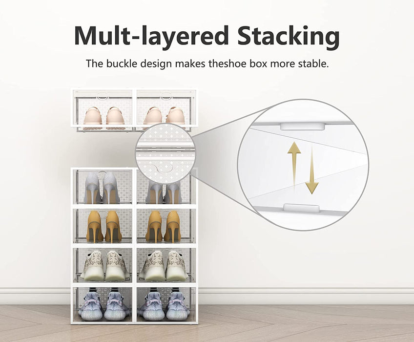 Clear Stackable Large Shoe Drawer