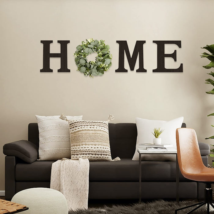 Wooden Home Sign Wall Hanging Decor Wood Home Letters for Wall Art wit —  PINKPUM